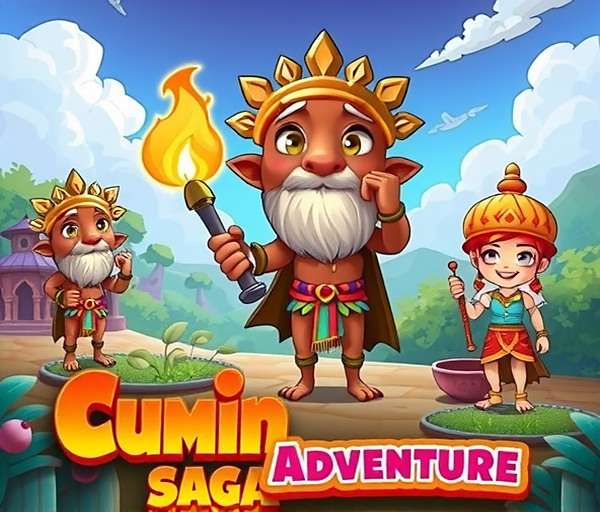 Cumin Saga Adventure - Holi Event Cumin Saga Adventure Holi event showing colorful game world and characters