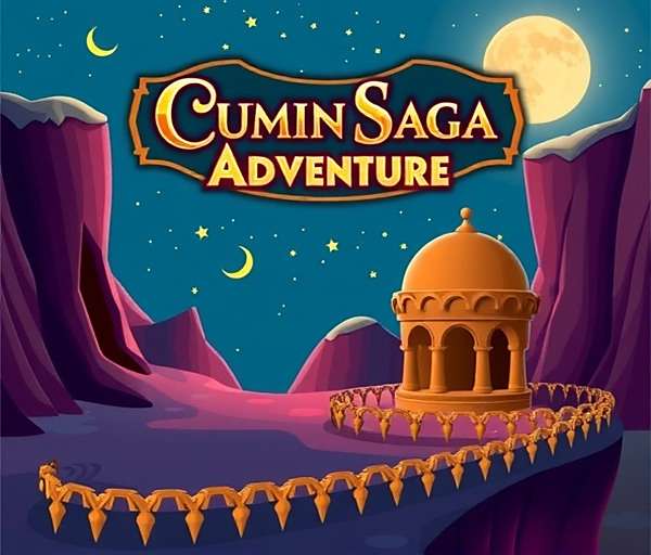 Cumin Saga Adventure - Eid Event Cumin Saga Adventure Eid event showing game world decorated with crescent moons and stars