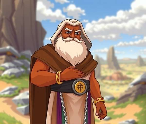 Mohan - The Cumin Sage Mohan, the Cumin Sage character in Cumin Saga Adventure wearing brown and white robes